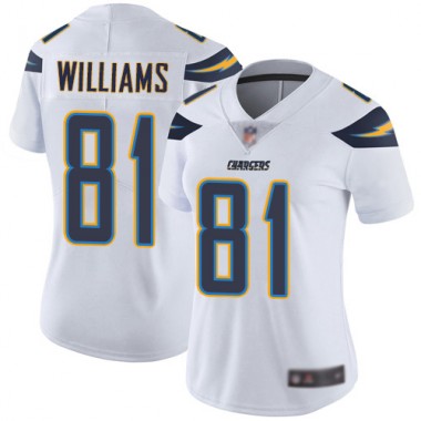 Los Angeles Chargers NFL Football Mike Williams White Jersey Women Limited #81 Road Vapor Untouchable->youth nfl jersey->Youth Jersey